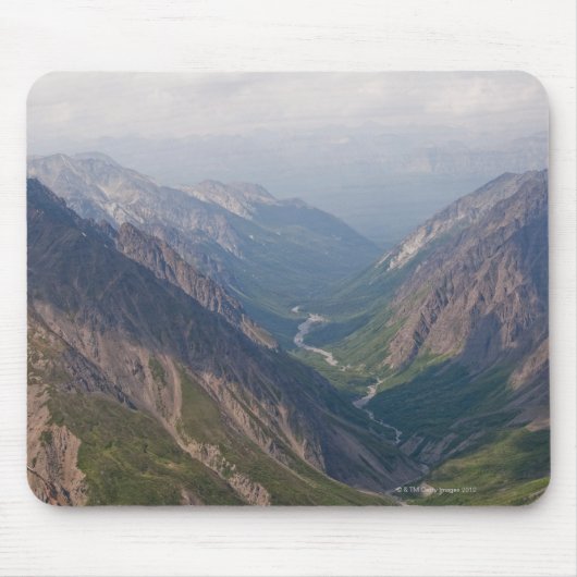 アラスカ山脈山、アラスカ、米国 マウスパッド (正面)