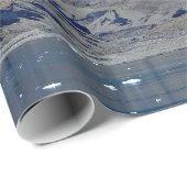 アラスカ山脈海風景写真 ラッピングペーパー (ロールコーナー)