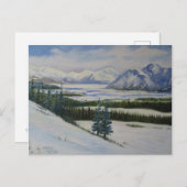 アラスカ山脈 ポストカード (正面/裏面)