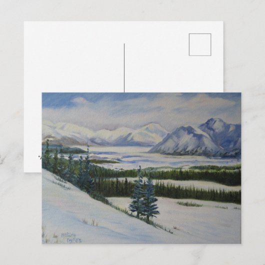 アラスカ山脈 ポストカード (正面/裏面)