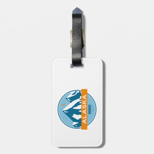 アラスカ山脈 ラゲッジタグ (裏面縦)