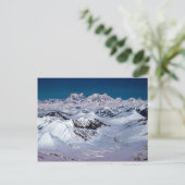 アラスカ山脈 - 空中展望 ポストカード (スタンド正面)