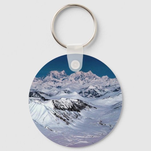 アラスカ山脈 – 空中表示 キーホルダー (正面)