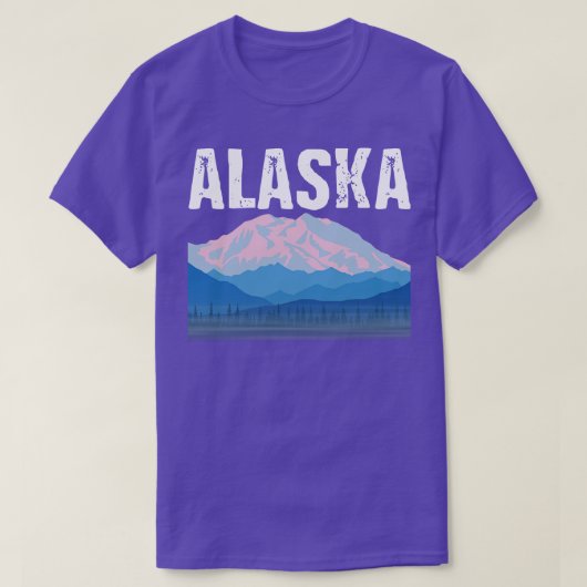 アラスカ山雪アラスカ愛好家の冬Tシャツ Tシャツ (デザイン正面)
