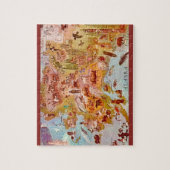 アラスカ州のイラスト入りポストカード 8x10 ジグソーパズル (縦)