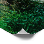 アラスカ州のインディアン墓とトーテム ポスター (角)