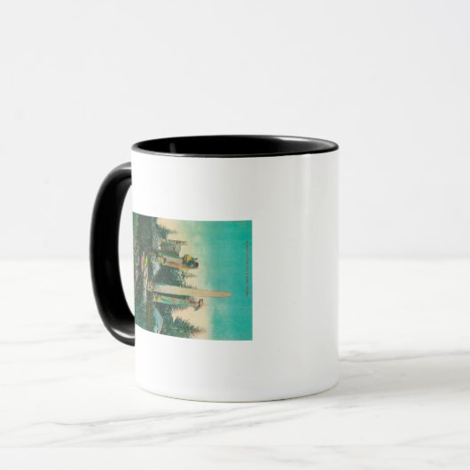 アラスカ州のインディアン墓とトーテム マグカップ (正面左)