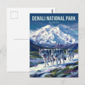 アラスカ州のデナリ国立公園および保護区 ポストカード (正面/裏面)