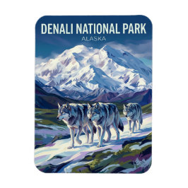 アラスカ州のデナリ国立公園と保護区 マグネット