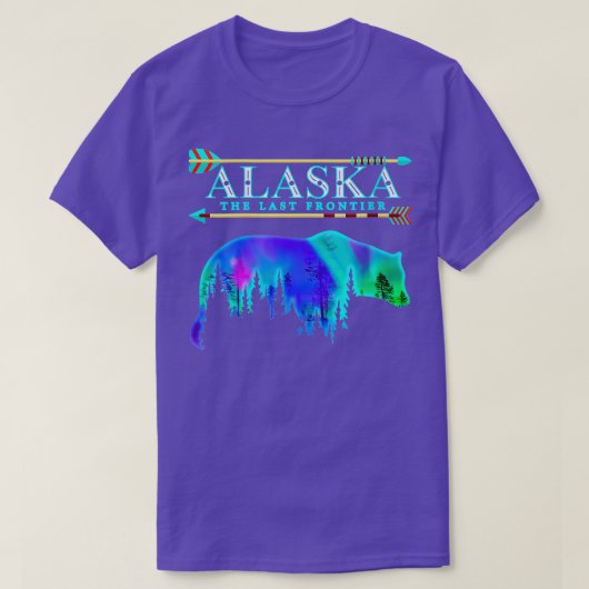 アラスカ州のプライドアラスカノーザンライツアラスカン Tシャツ (デザイン正面)