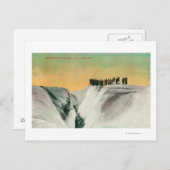 アラスカ州のミュア氷河のハイカーたち ミュア氷河, AK ポストカード (正面/裏面)