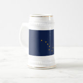 アラスカ州の旗 ビールジョッキ (正面左)