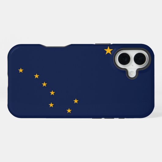 アラスカ州の旗 iPhoneケース (裏面横)