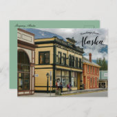 アラスカ州の自治体と特別区 ポストカード (正面/裏面)