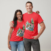 アラスカ州の鳥と花 Tシャツ (ユニセックス)