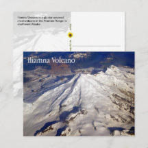 アラスカ州アリューシャン山脈 イリアムナ火山 ポストカード