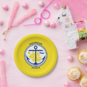 アラスカ州アンカレッジ州旗紙プレート ペーパープレート (パーティー)