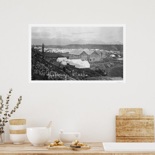 アラスカ州アンカレッジ病院1916 ポスター (キッチン)