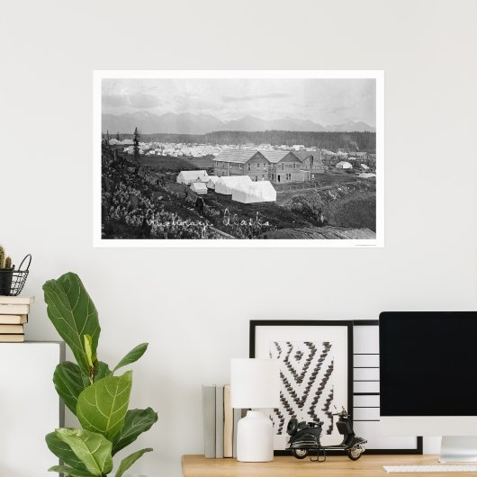 アラスカ州アンカレッジ病院1916 ポスター (ホームオフィス)