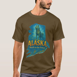 アラスカ州アーティスティックTシャツ - オイルペイント... Tシャツ