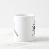 アラスカ州イラストレーション コーヒーマグカップ (中央)