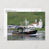 アラスカ州ウアラスカ市を通過するキルステン・マリー ポストカード (正面/裏面)