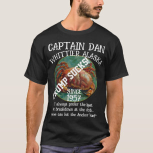 アラスカ州ウィッティア キャプテン・ダン・ザ・アンカー Tシャツ