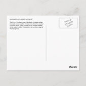 アラスカ州ウナアラスカの都市 ポストカード (裏面)