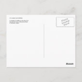 アラスカ州ウナラスカのアリューシャンキツネ ポストカード (裏面)