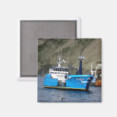 アラスカ州オランダ港のカニ船ビクセン マグネット (正面/裏面)