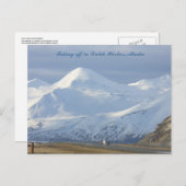 アラスカ州オランダ港の滑走路をジェット ポストカード (正面/裏面)