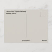 アラスカ州キャピトル建物 ポストカード (裏面)