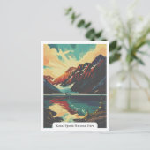 アラスカ州ケナイ・フィヨルド国立公園 ポストカード (スタンド正面)