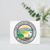 アラスカ州シール ポストカード (スタンド正面)