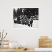 アラスカ州シーワード市の木材の運搬1919 ポスター (キッチン)