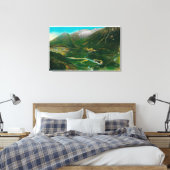 アラスカ州シーワード鉄道ループ キャンバスプリント (インサイチュ (寝室))