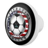 アラスカ州ジェネレーションXアメリカンサッカー セラミックノブ (右)