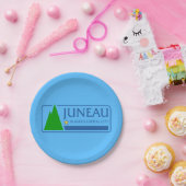 アラスカ州ジュノー州旗紙プレート ペーパープレート (パーティー)