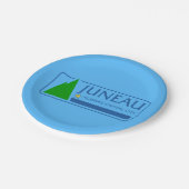 アラスカ州ジュノー州旗紙プレート ペーパープレート (アングル)