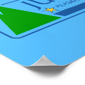 アラスカ州ジュノー州旗 ポスター (角)