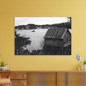 アラスカ州セルドヴィアの海からの眺め キャンバスプリント (インサイチュ (リビング))