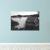 アラスカ州セルドヴィアの海からの眺め キャンバスプリント (インサイチュ (ウッドフロア))