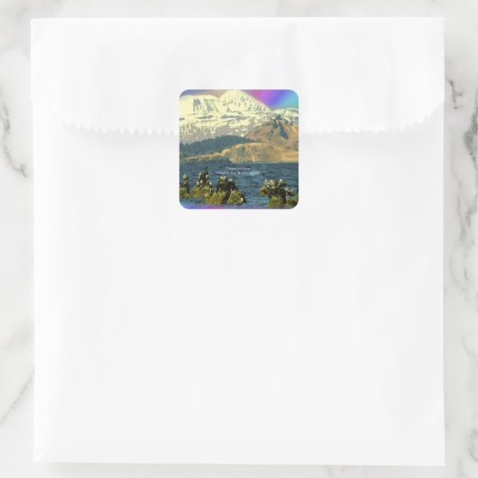 アラスカ州チニーク近郊チニーク湾のゲーゼ皇帝 スクエアシール (バッグ)