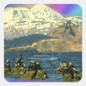 アラスカ州チニーク近郊チニーク湾のゲーゼ皇帝 スクエアシール (正面)