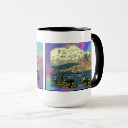 アラスカ州チニーク近郊チニーク湾のゲーゼ皇帝 マグカップ (正面右)