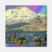 アラスカ州チニーク近郊チニーク湾のゲーゼ皇帝 マグネット (正面)