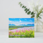 アラスカ州デナリ国立公園と保護区 ポストカード (スタンド正面)