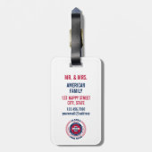 アラスカ州パーソナライズされたギフト荷物タグ ラゲッジタグ (裏面縦)