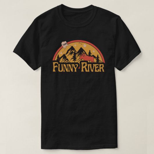 アラスカ州ファニーリバーTシャツ Tシャツ (デザイン正面)