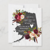 アラスカ州フローラは私の花嫁になる 招待状 (裏面)